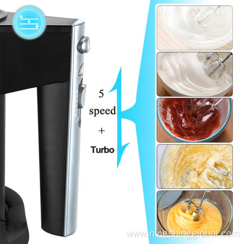 Electric Hand Mixer with Custom Color Storage Base